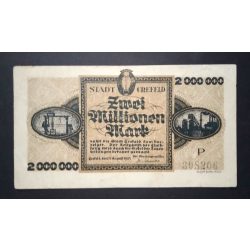 Germany 2 Million Mark Crefeld 1923 VF