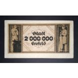 Germany 2 Million Mark Crefeld 1923 VF