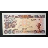 Guinea 100 Francs 1998 Unc