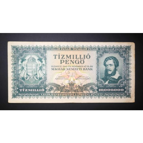 Hungary 10 million Pengő 1945 VF