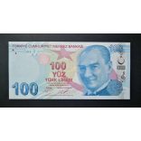 Turkey 100 Líra 2017 UNC