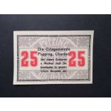 Austria 25 Heller 1920 Unc Pupping, Schaumburg