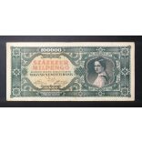 Hungary 100000 Milpengő 1946 VF-
