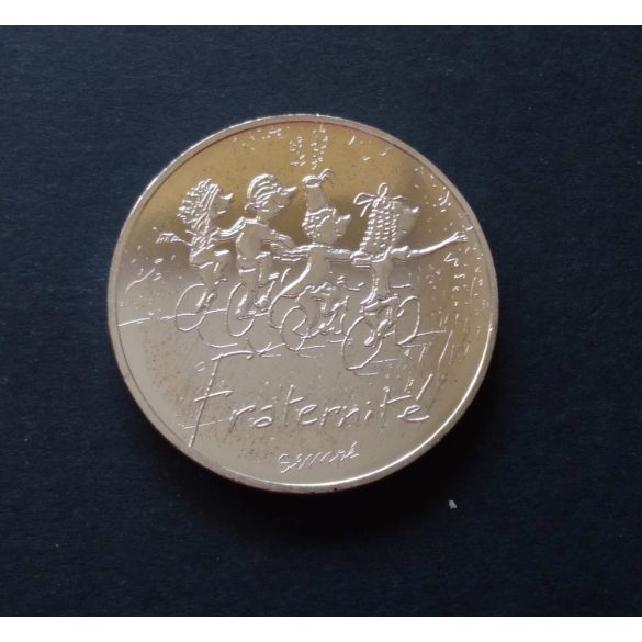 France 10 Euro 2014 Fraternité commemorative coin in decorative packaging