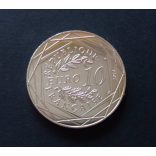 France 10 Euro 2014 Fraternité commemorative coin in decorative packaging