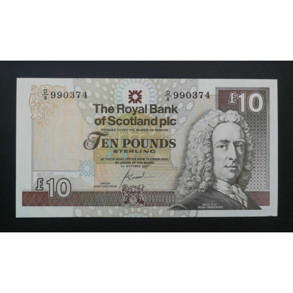 Skócia 10 Pounds Sterling 2001 VF+