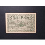 Austria 10 Heller 1920 VF+ Bell a.d. Pram 