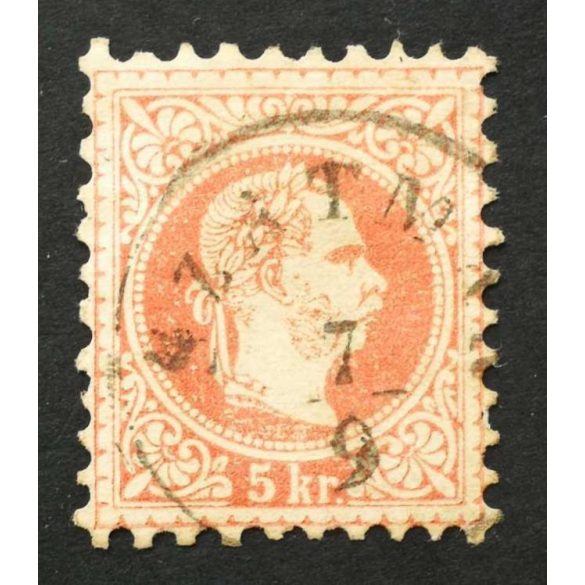 Magyarország 1867 Könyvnyomat 5 kr. SZATMÁR, Gudlin:40 D