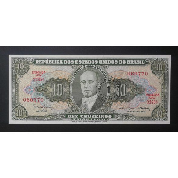 Brazil 10 Cruzeiros/1 Centavo 1966 UNC