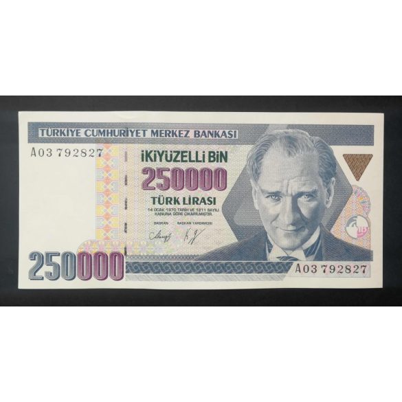 Törökország 250000 Lira 1992 Unc