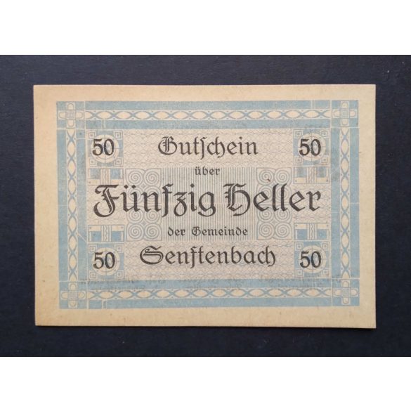 Ausztria 50 Heller 1920 Unc Senftenbach 