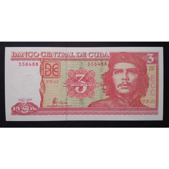 Kuba 3 Pesos 2005 Unc 