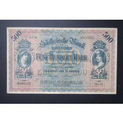 Németország 500 Mark 1922 VF+