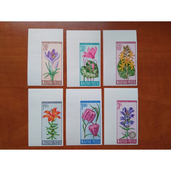 1966 Nature conservation, Flower ** cut, arc corner row