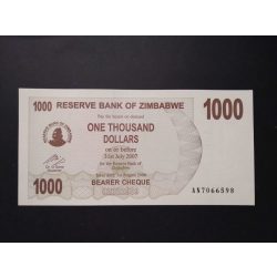 Zimbabwe 1000 Dollars 2006 UNC