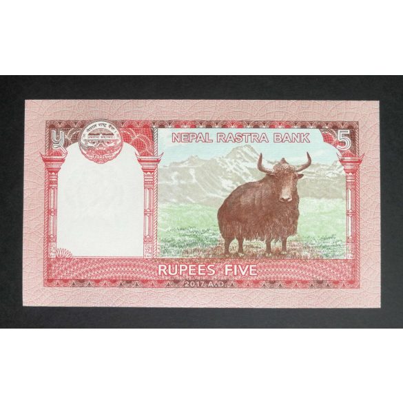 Nepál 5 Rupees 2017 UNC