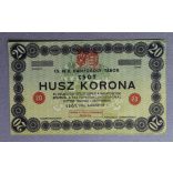 Hungary 20 Crown 1916 Csót, Prisoner of War Camp VF+