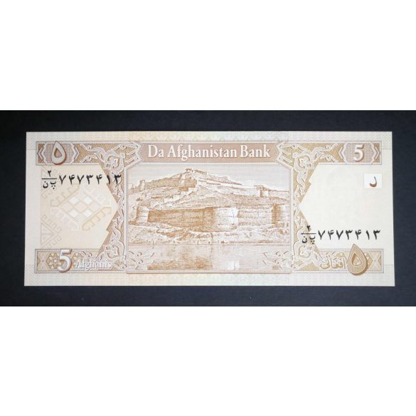 Afganisztan 5 Afghanis 2002 Unc-