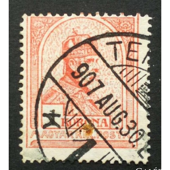 Hungary 1906 King Franz Joseph perf. 1 K 15 used