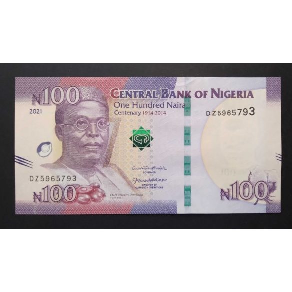 Nigéria 100 Naira 2021 UNC-