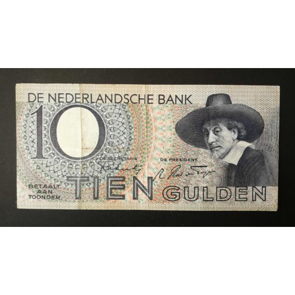 Netherlands 10 Gulden 1943 F+