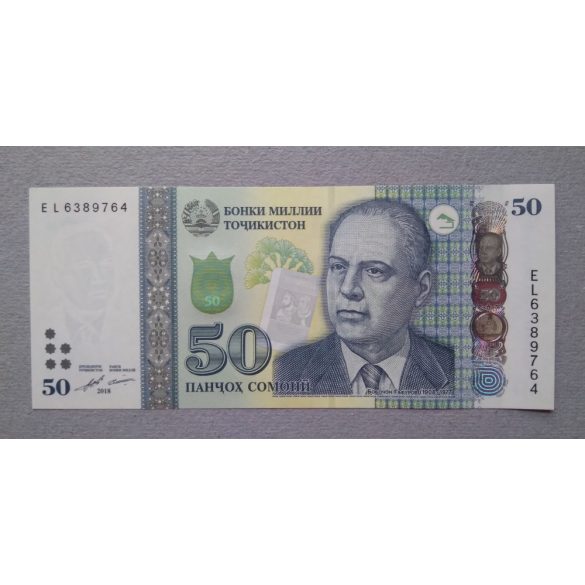 Tádzsikisztán 50 Somoni 2018 Unc