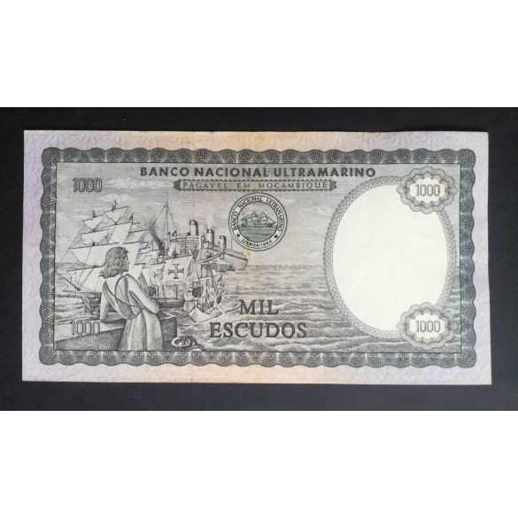 Mozambik 1000 Escudos 1972 VF+