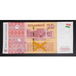 Tajikistan 10 Somoni 2022 Unc
