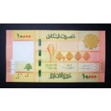 Lebanon 10000 Livres 2014 UNC