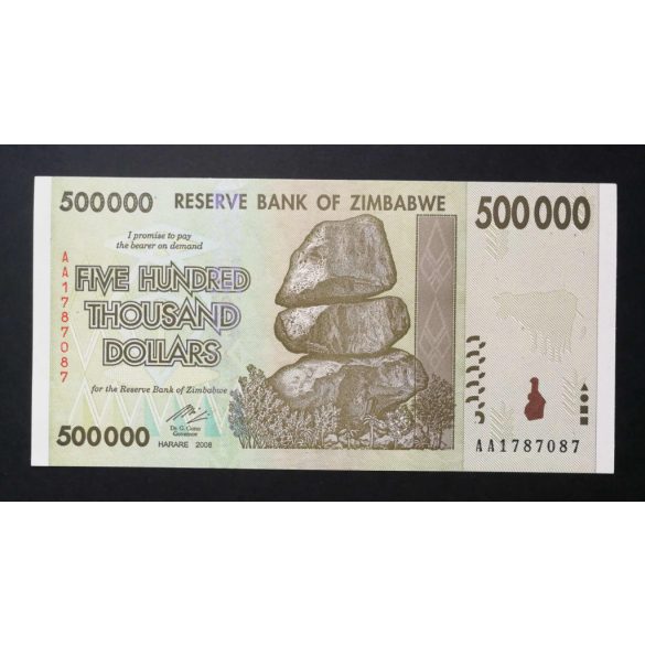 Zimbabwe 500000 Dollars 2008 UNC