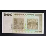 Zimbabwe 500000 Dollars 2008 UNC