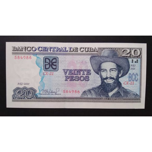 Cuba 20 Pesos 2020 Unc