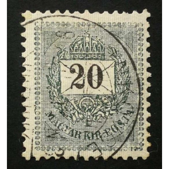 Hungary 1898 Letter, black cipher 20 kr. perf. 12 : 11 3/4 VINKOVCE used