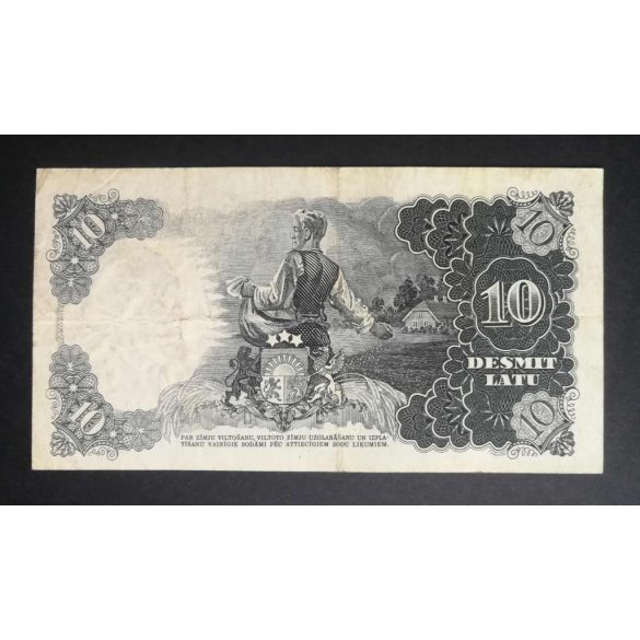 Latvia 10 Latu 1940 F+