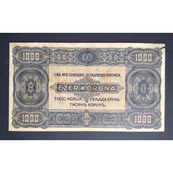 Hungary 1000 Korona 1923 / 8 Filler F