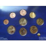 Írország 9 db-os euro szett 2007 50 éves a római szerződés díszcsomagolásban