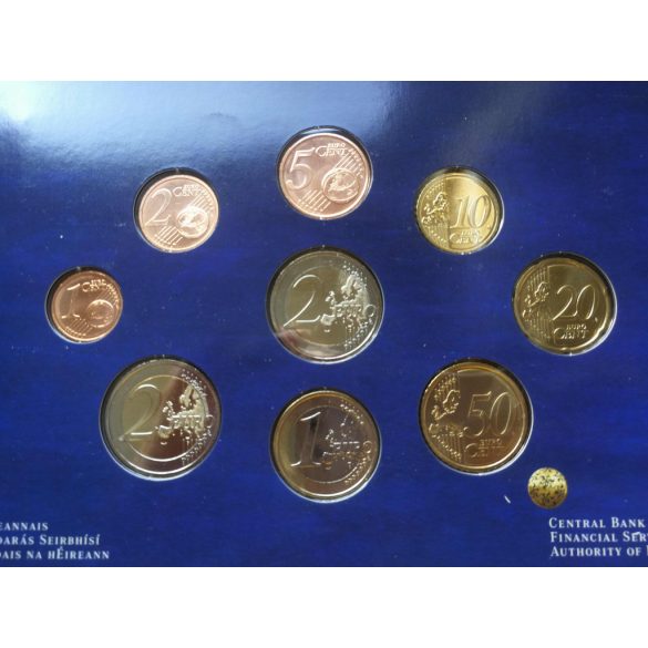 Írország 9 db-os euro szett 2007 50 éves a római szerződés díszcsomagolásban