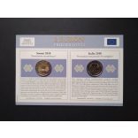 EU 2 Euro 2 db-os emlékérme szett Unc