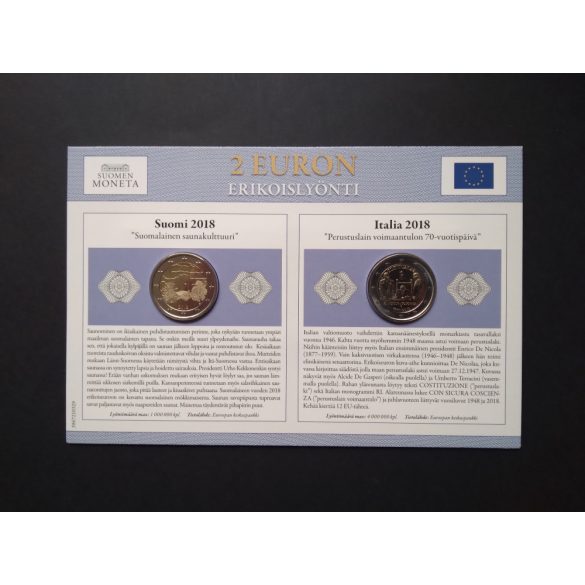 EU 2 Euro 2 db-os emlékérme szett Unc