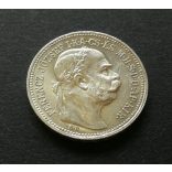 Hungary 1 Crown 1915 KB silver