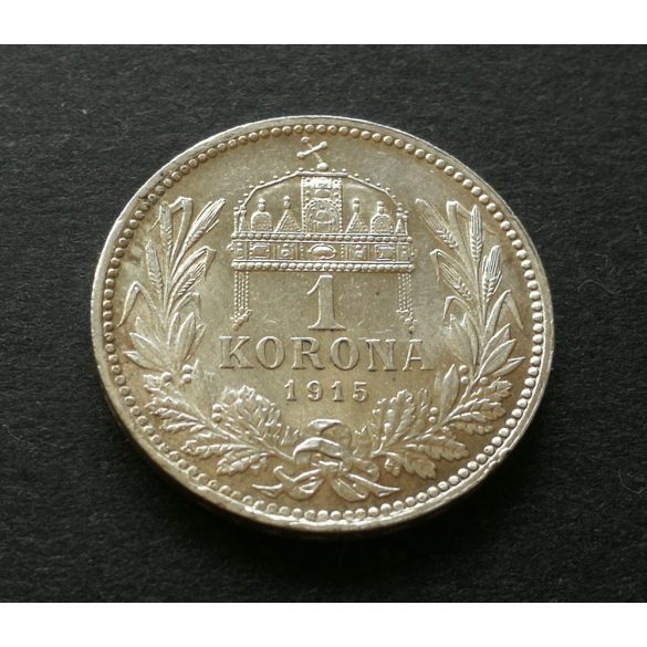 Hungary 1 Crown 1915 KB silver