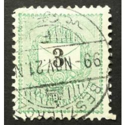   Hungary 1898 Letter, black cipher 3 kr. perf. 12: 11 3/4 BESZTERCZE used