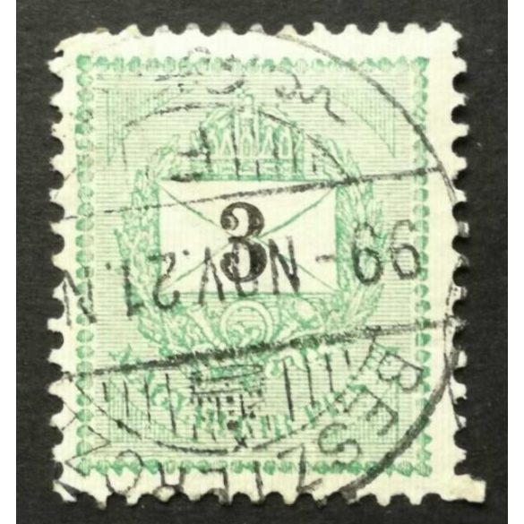 Hungary 1898 Letter, black cipher 3 kr. perf. 12: 11 3/4 BESZTERCZE used