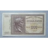 Greece 1000 Drachma 1941 F