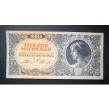 Hungary 10000 Milpengő 1946 aUNC