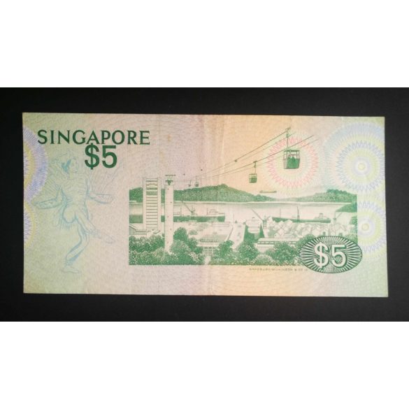 Szingapúr 5 Dollars 1976 VF