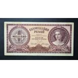 Hungary 1 billion Pengő 1946 F