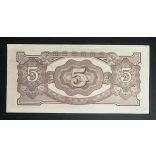 Malaysia 5 Dollars 1942 XF Japanese Occupation