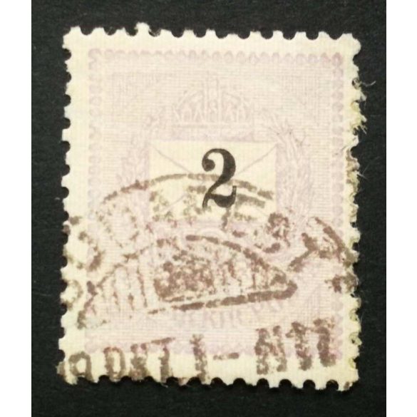 Hungary 1889 Letter, black cipher 2 kr. perf. 12: 11 3/4 Budapest, used