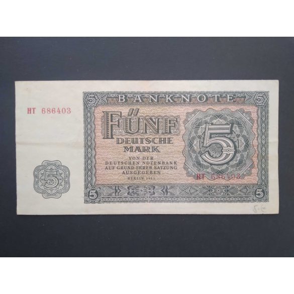 Németország 5 Mark 1955 VF